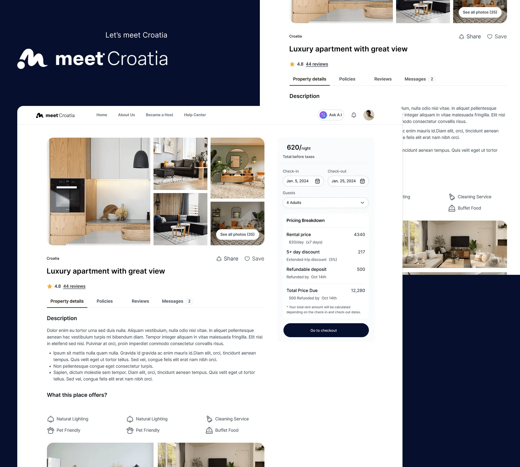 Meet Croatia provider dashboard